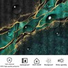 FAIRYGATE Green Shower Curtain Abstract Emerald Green Polyester Shower Curtains