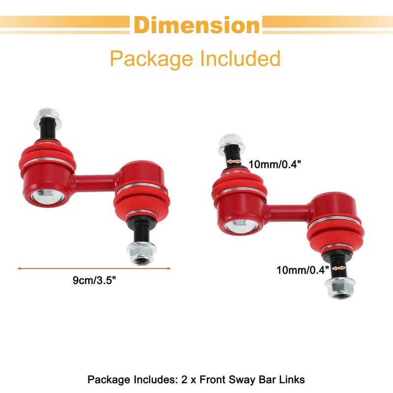 X AUTOHAUX No.K750049 2pcs Front Sway Bar Links Stabilizer Link