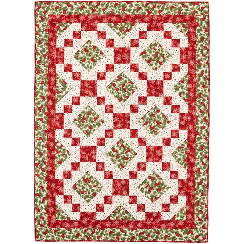 Fabric Cafe Quick Christmas 3-Yard Quilts Pattern - 8 Festive