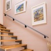 RealPlus Handrail Brackets for Staircase Heavy Duty Steel Stair Railing