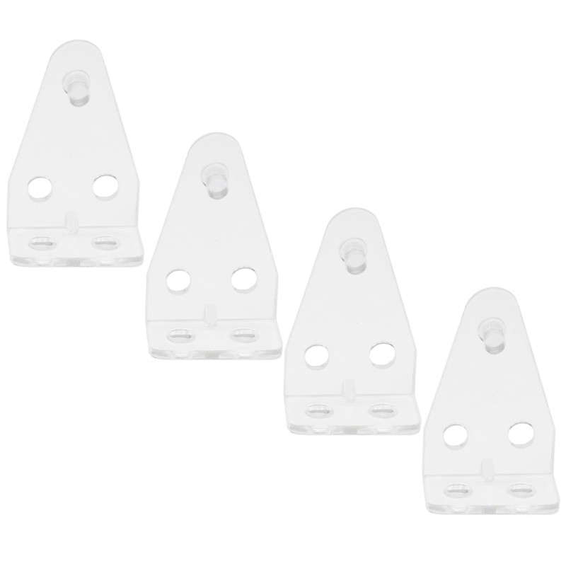 Murtenze 4 Pack Hold Down Brackets, Clear Plastic Blind Brackets