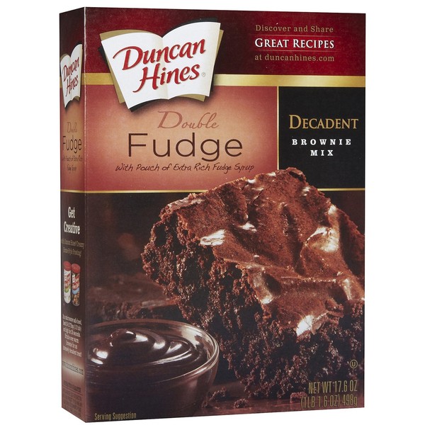 Duncan Hines Decadent Brownie Mix Double Fudge, 17.6 oz