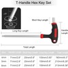 KEWAYO 3 PCS T-Handle Allen Wrench Set 4mm、 5mm 、6mm