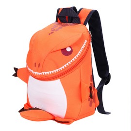 3D Cartoon Dinosaur Backpack Cute Animal Shape Children’s Schoolbag Toddlers Kindergarten Book Bag Zippered Preschool Shoulders Bag Adjustable Straps Travel Daypack Bag for A4 Tablet Water bottle Toys