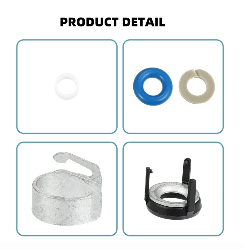 Narcilors 4 Sets Universal Fuel Injector O-Ring Seal Repair Kit