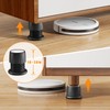 Adjustable Furniture Bed Risers, xuenair 1.6-2.6 inch Bed Risers Black,