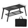 Msnaile Folding Camping Table Portable, Sturdy Extended Outdoor Table for