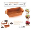 Volar Non-Stick Meatloaf Pan 2-Piece Healthy Meatloaf Pan Set Copper