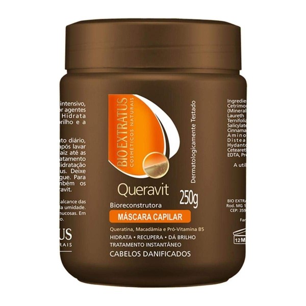 Bio Extratus Queravit Brazilian Keratin & Macadamia Hair Treatment Mask - 250g