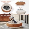 Deconovo Calming Dog Bed for Small Dogs - Waterproof Round