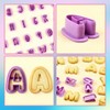 Fondant Letter Cutters, 40 Pcs Letter Cookie Cutters, Alphabet Cookie