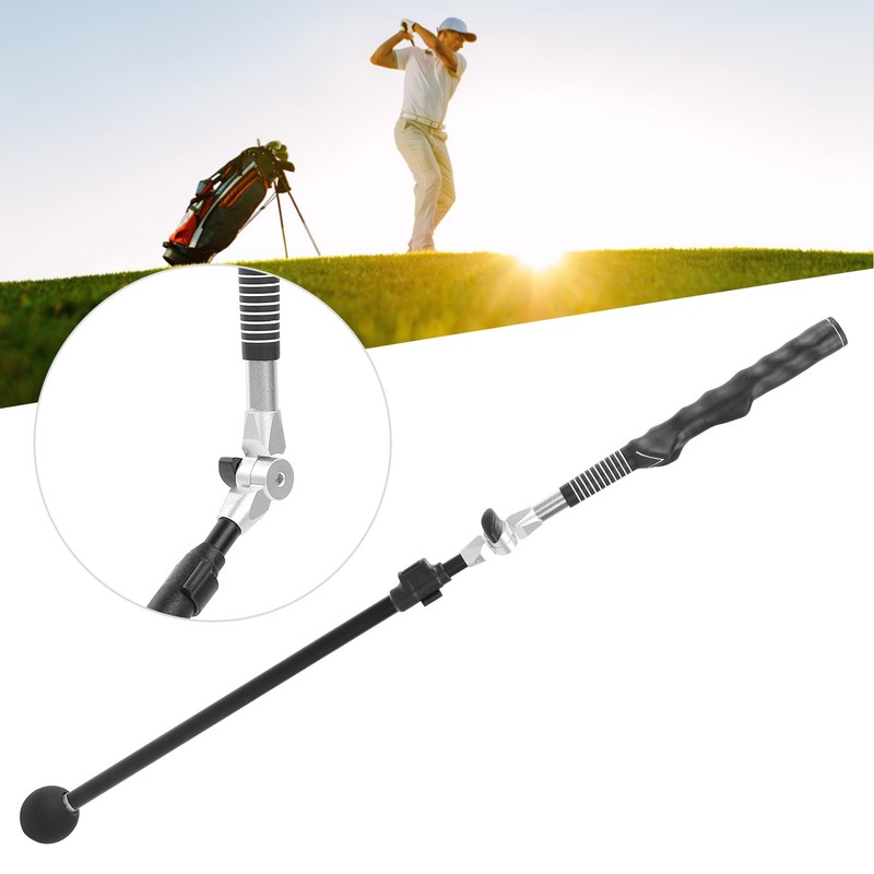 Telescopic Golf Swing Trainer Practice Aids Posture Correcting Sticks Training