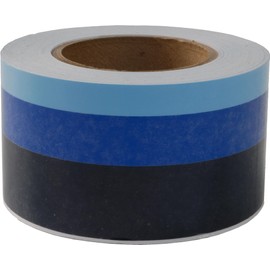 Linear Designs Premium 2" X 50' Three Color Stripe - Blues