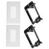 SHINEOFI 1 Set Brush Wire Management Plate Wall Plate with