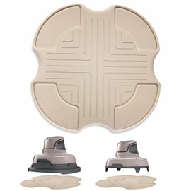 Silicone Heat Resistant mat for Ninja Crispi Air Fryer,Heat-Insulating Accessories Compatible with Ninja crispi FN101 containers,Kitchen Air Fryer Trivet (Stone)