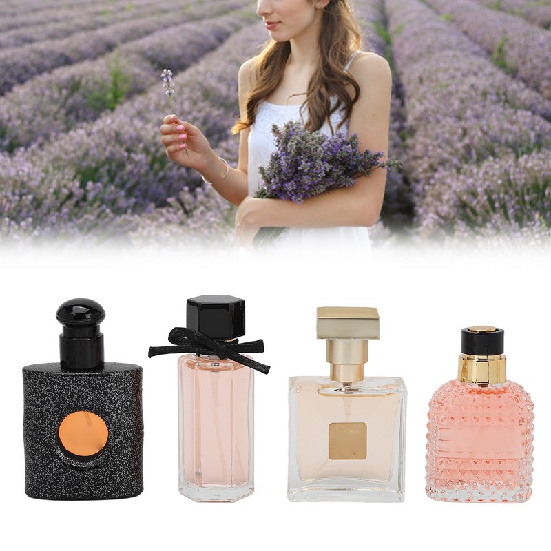 4pcs 25ml Women Long Lasting Woody Floral Perfume Exquisite Refreshing