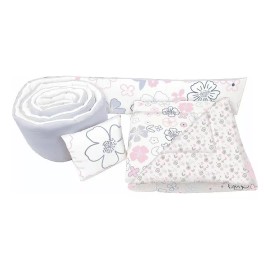 BabyBaby Set De Edredón Para Cuna Cama Corral Mod Flores