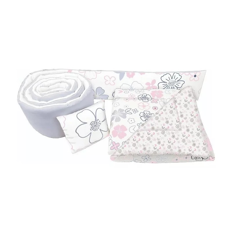 BabyBaby Set De Edredón Para Cuna Cama Corral Mod Flores