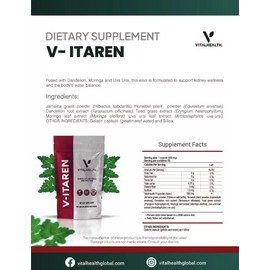 V-ITAREN The Kidney Revitalizer (Dietary Supplement) 60 Capsules 500mg