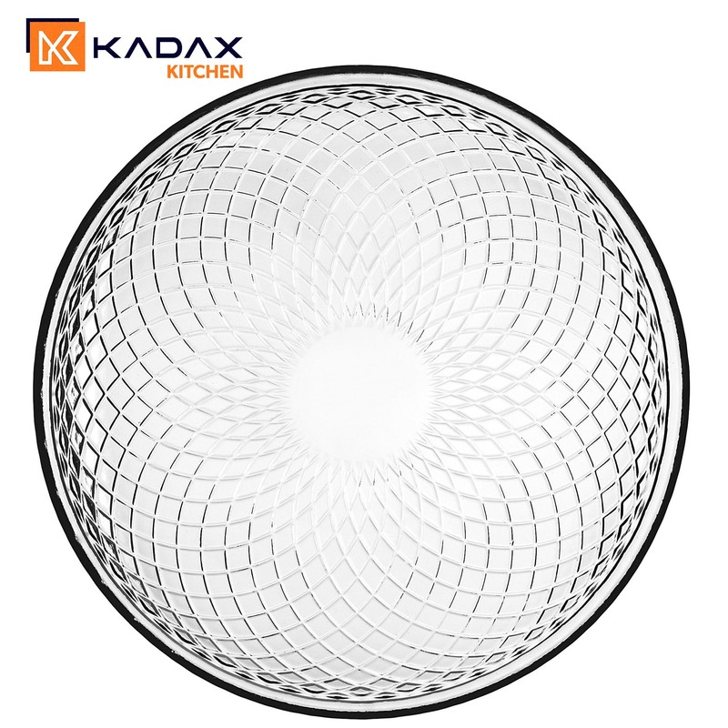 KADAX Glasteller 17.5 cm, 6er Set, Runder Teller aus Klarglas,