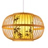 Traditional Woven Pendant Light 111V~240V Hand Woven Bamboo Pendant Light