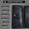 CLASSIC Motorcycle Chain Wallet for Men – Premium Cowhide Leather,