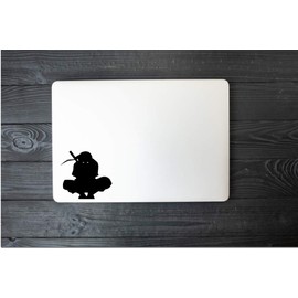 MAF - Naruto Shippuden Itachi Uchiha Vinyl Decal Black 3.5" - Sticker for Laptop, Car, Wall Art