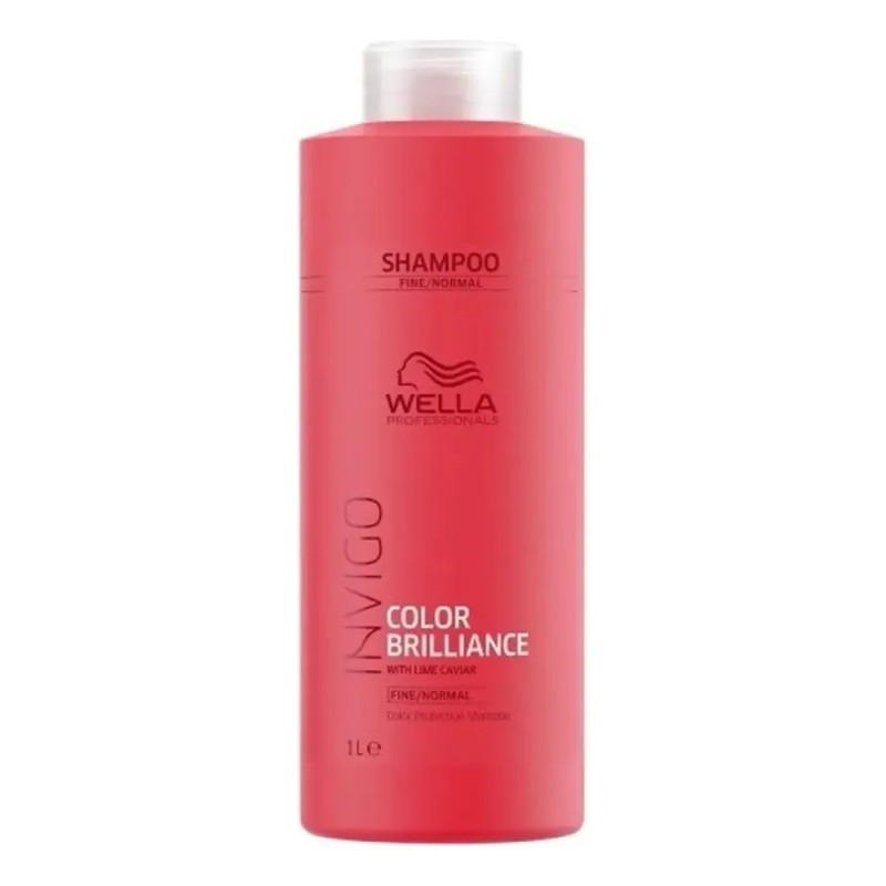 Shampoo Wella Brilliance Invigo 1000 Ml Protección De Color