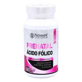 Prenatal Multivitamínico + Acido Fólico 60 Cáps | Nowek