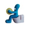 Multi-functional Stationery Cellotape Cutter Pen Holder Storage Clip Holder Memo