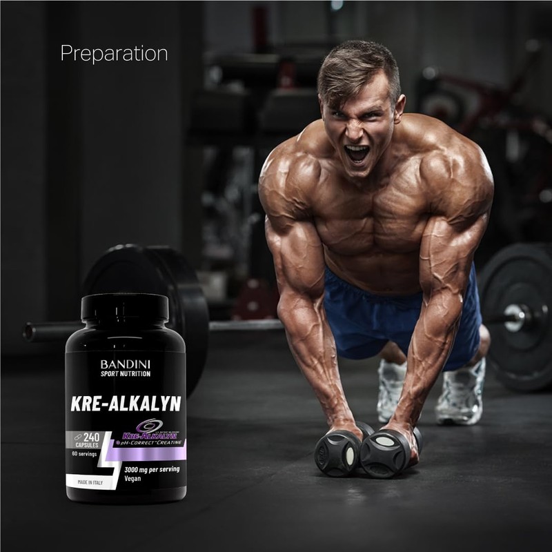 Bandini® Kre-Alkalyn® 240 Capsules (2 Months) - Buffered Alkaline Creatine