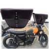 Motorcycle Side Saddle Bag Synthetic Leather With Quickrelease Buckle, Ample