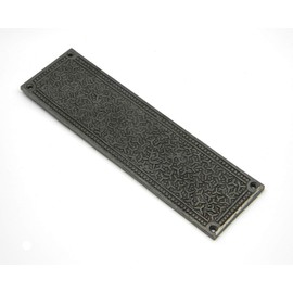 Cast Iron Push Plate/Finger Plate Inca Design