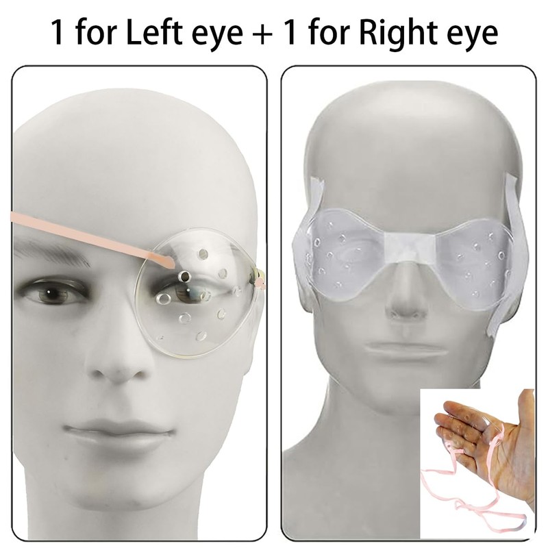 ZBJBinCH Transparent Ventilated Eye Patches 2 PCS Cataract Sur-Gery Recovery
