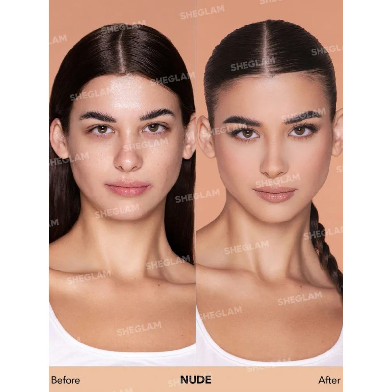 SHEGLAM Complexion Pro Base Líquida Larga Duración - Nude
