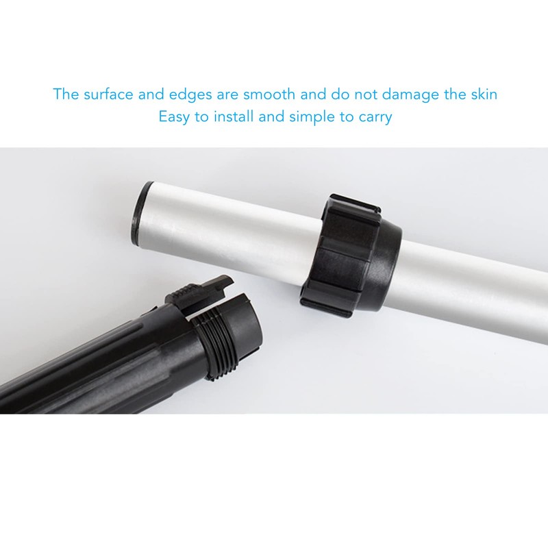 Plastic Rowing Shaft Connectors 2 Pack Black Heavy Duty Smooth