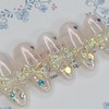 Aurora Ribbon Handmade Nail Tips - Almond M / 오로라