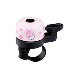 Affenzahn Bell with Cute Animal Motifs for Bicycle and Balance Bike for Girls and Boys Unicorn - Pink
