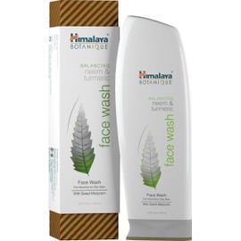 Himalaya Botanique Balancing Neem & Turmeric Face Wash, Dermatologically Tested, Vitamin E, Vegan, Cruelty Free, Paraben Free, SLS Free, 5.07 Fl Oz, 2 Pack
