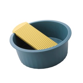 1 Set Tub Supplies Newborn Washing Bucket with Clothes Washtub Diaper Scrub Tool Board Plastic Hand T Washboard Underwear Laundry Washboards Non- for Washbasin Travel