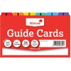 Silvine 5x3" Guide Cards in plain white, Tabbed A-Z. Ref