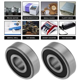 LT Easiyl 4PCS 6303-2RS Double Sealed Rubber Bearings 17mm Bore 47mm OD 14mm Thick Deep Groove Ball Bearings for Industrial Equipment Rotary Motor