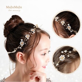 [MajuMaju] Hair Accessory Piano Recital Headdress Girls Children Handmade Handmade Arrangement Hair Ornament (B) (HC30)