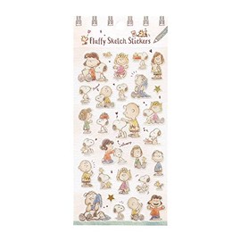 Camio Japan Snoopy Fluffy Sketch Stickers Snoopy & Friends 284609 Peanuts