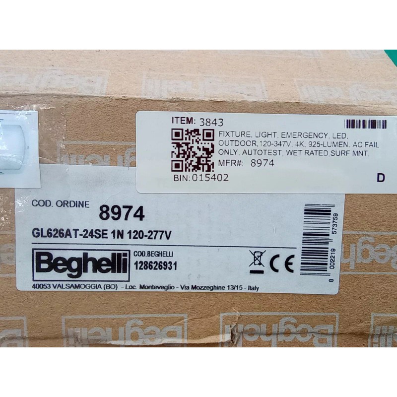Beghelli GL626AT-24SE - 24W Outdoor Emergency Light Unit 120/277VAC 6V