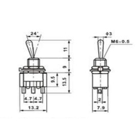 VUNIVERSUM Premium 2 Pin 2 Position On Off SPST Toggle Switch Rocker Switch with Waterproof Protective Cap for Boat Car Car Buggy Motorhome Caravan On Off DIY AC DC 250V 15A Pack of 2