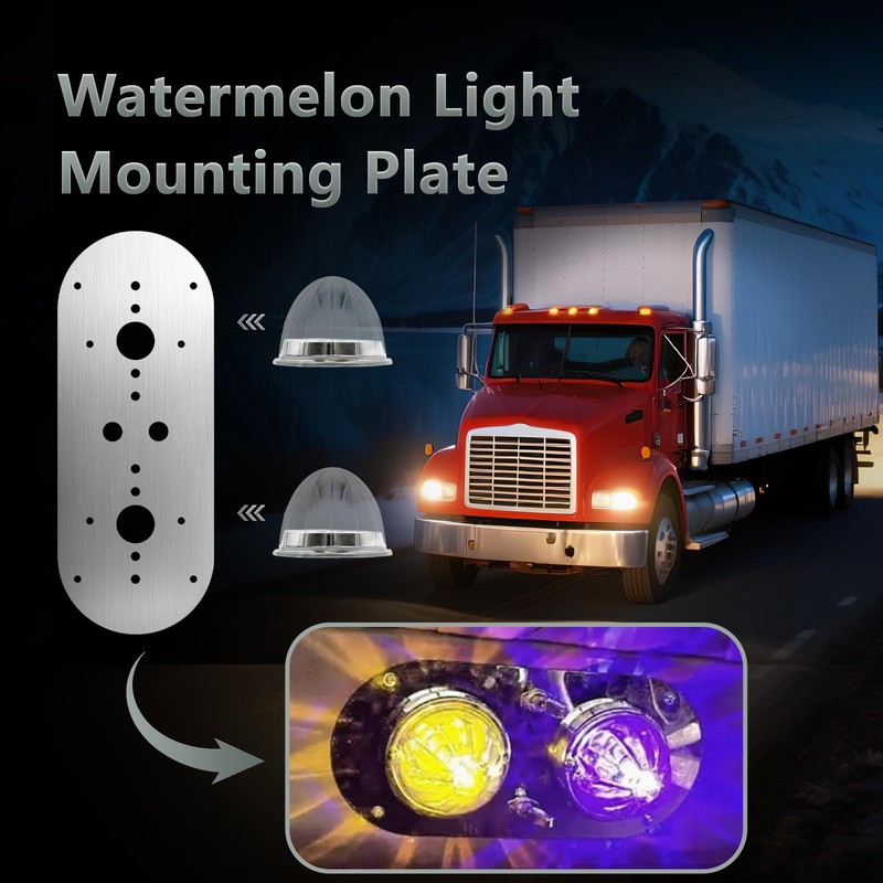 Watermelon Light Mounting Plate Silver Watermelon Light Bracket Fits for