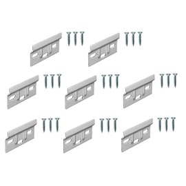 TERF® Kitchen Cabinet Wall Mounting Universal Hanger Support Plate Bracket 63mm X 38mm For Wall Mounting Cupboard Cabinet Hanging Including Fixing Screw - Pack of 8