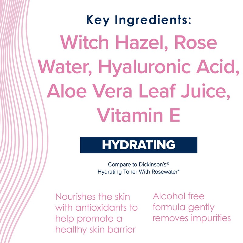 True+Real Rose Water Hydrating Toner, 16 oz