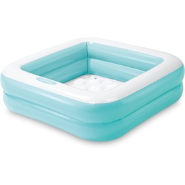 Intex Babypool Play Box Pool, Assorted Colours, 86 x 86 x 25 cm, Pastel Turquoise